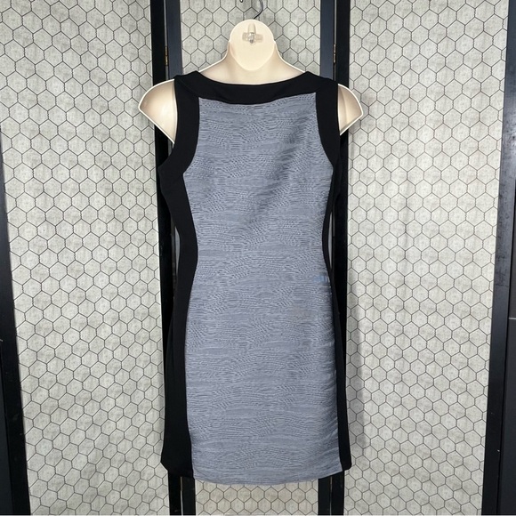 Calvin Klein Sleeveless Sheath Dress with Textured Panels - Picture 3 of 13